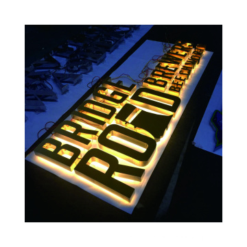 Custom metal storefront business signs letter backlit sign board  led letters